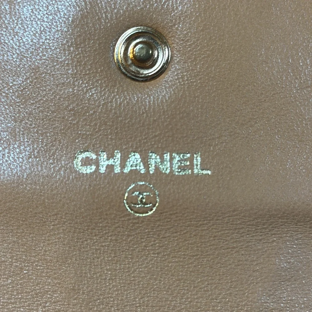 CHANEL CC Caviar Small Wallet Tan w/Serial Sticker 2002-2003 - Picture 4 of 14